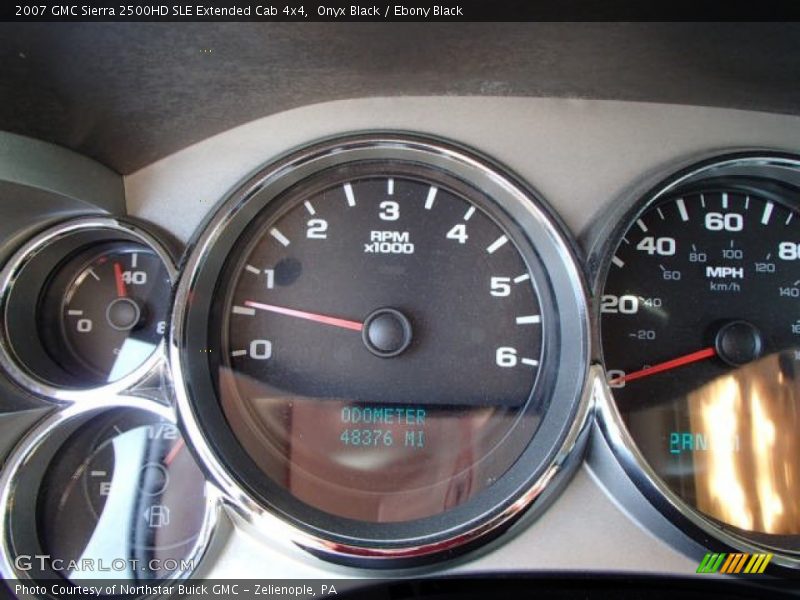 Onyx Black / Ebony Black 2007 GMC Sierra 2500HD SLE Extended Cab 4x4