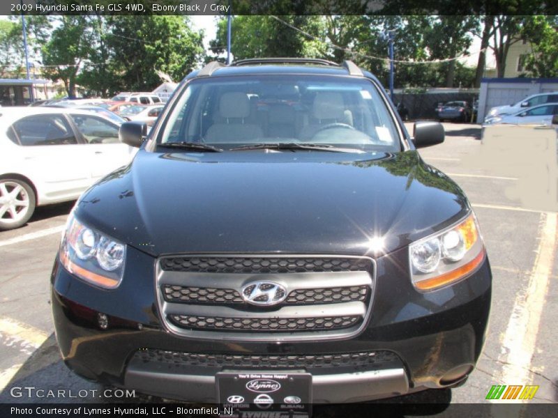 Ebony Black / Gray 2009 Hyundai Santa Fe GLS 4WD