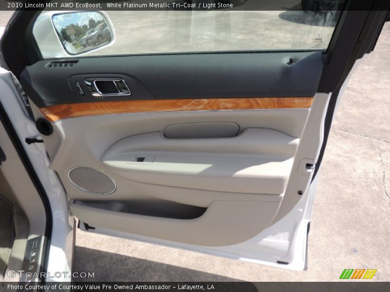 White Platinum Metallic Tri-Coat / Light Stone 2010 Lincoln MKT AWD EcoBoost