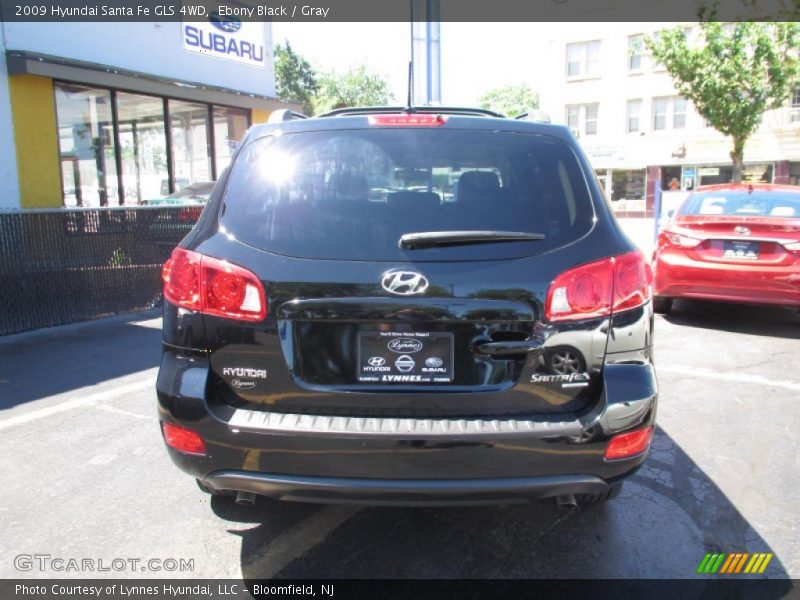 Ebony Black / Gray 2009 Hyundai Santa Fe GLS 4WD