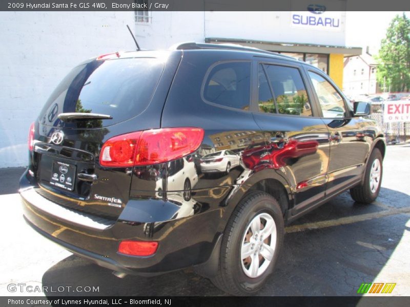 Ebony Black / Gray 2009 Hyundai Santa Fe GLS 4WD