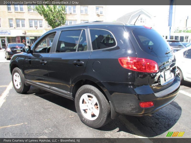 Ebony Black / Gray 2009 Hyundai Santa Fe GLS 4WD