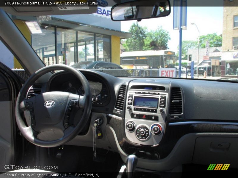 Ebony Black / Gray 2009 Hyundai Santa Fe GLS 4WD
