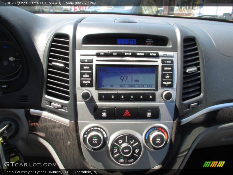 Ebony Black / Gray 2009 Hyundai Santa Fe GLS 4WD