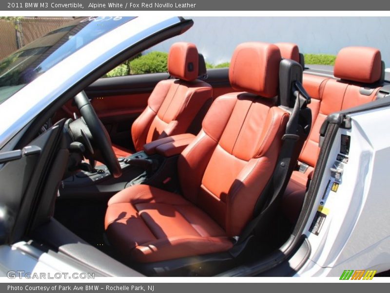 Alpine White / Fox Red Novillo Leather 2011 BMW M3 Convertible
