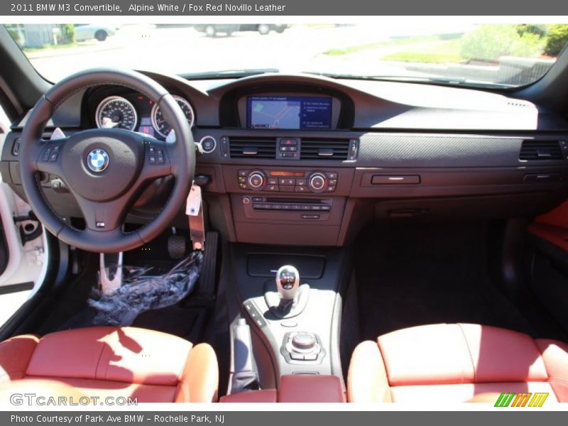 Alpine White / Fox Red Novillo Leather 2011 BMW M3 Convertible