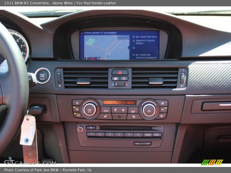 Alpine White / Fox Red Novillo Leather 2011 BMW M3 Convertible