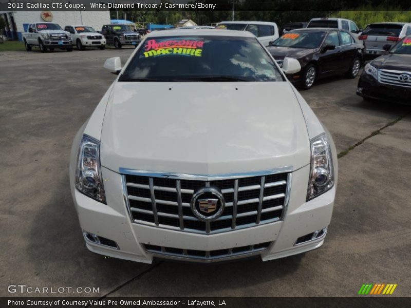 White Diamond Tricoat / Cashmere/Ebony 2013 Cadillac CTS Coupe