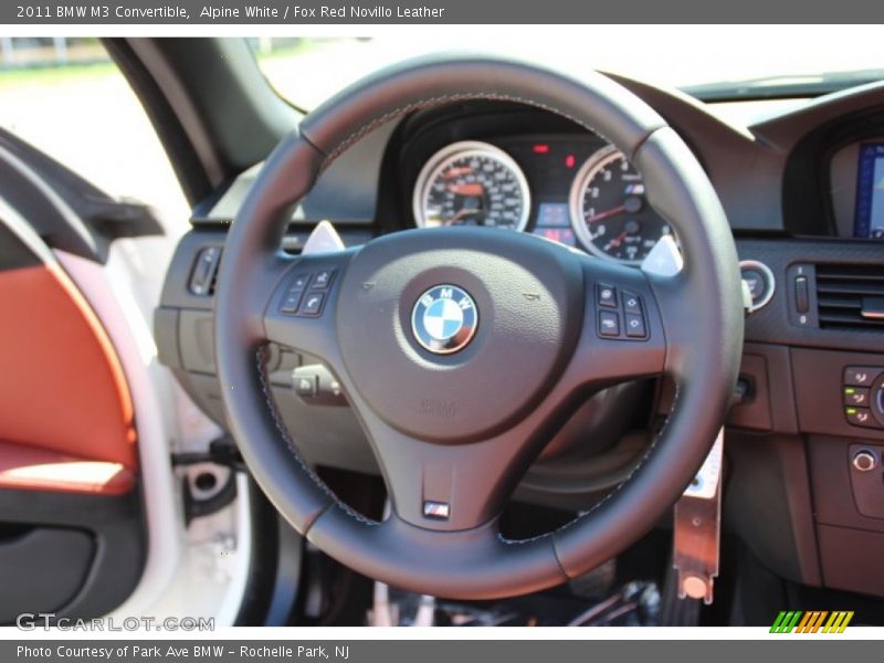 Alpine White / Fox Red Novillo Leather 2011 BMW M3 Convertible