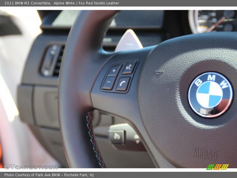 Alpine White / Fox Red Novillo Leather 2011 BMW M3 Convertible