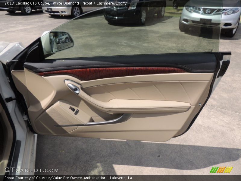 White Diamond Tricoat / Cashmere/Ebony 2013 Cadillac CTS Coupe