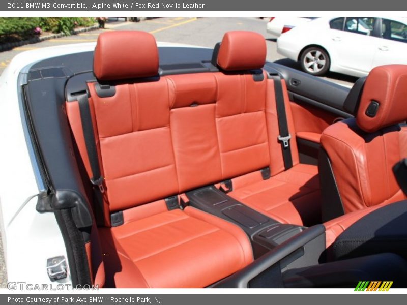 Alpine White / Fox Red Novillo Leather 2011 BMW M3 Convertible