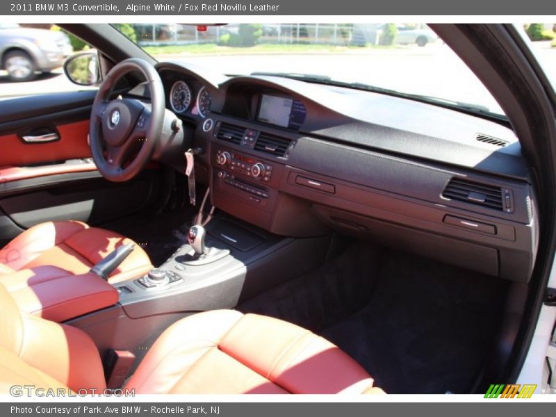 Alpine White / Fox Red Novillo Leather 2011 BMW M3 Convertible