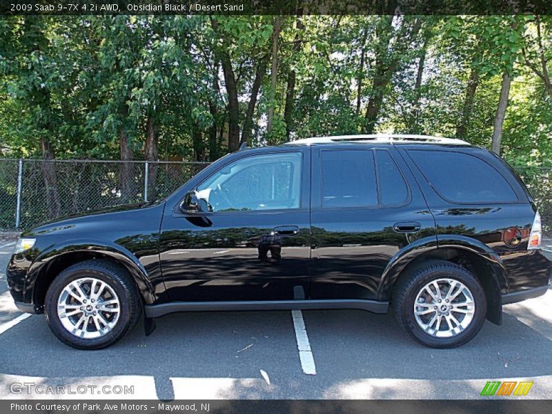 Obsidian Black / Desert Sand 2009 Saab 9-7X 4.2i AWD