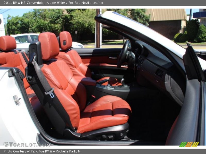 Alpine White / Fox Red Novillo Leather 2011 BMW M3 Convertible