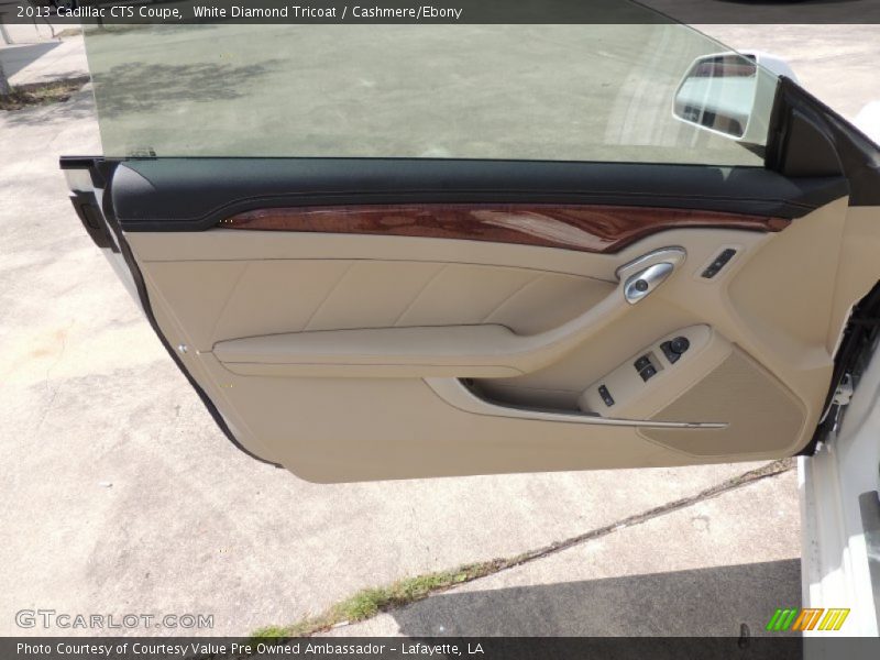 White Diamond Tricoat / Cashmere/Ebony 2013 Cadillac CTS Coupe