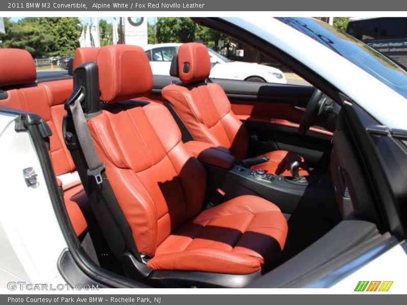Alpine White / Fox Red Novillo Leather 2011 BMW M3 Convertible