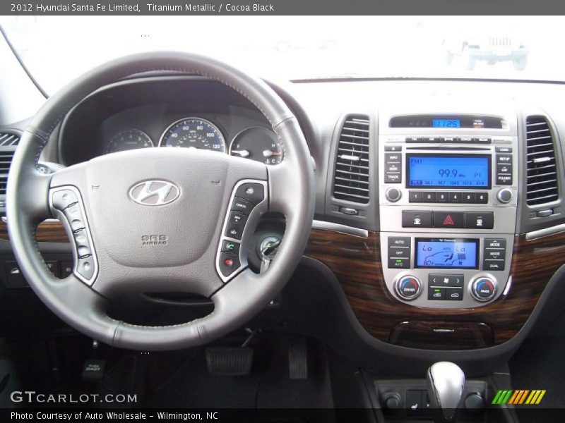 Titanium Metallic / Cocoa Black 2012 Hyundai Santa Fe Limited