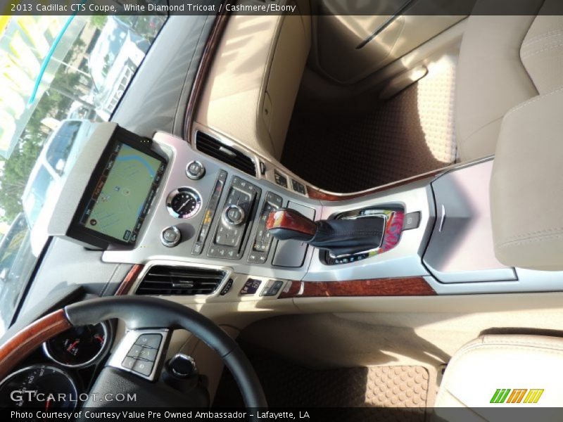 White Diamond Tricoat / Cashmere/Ebony 2013 Cadillac CTS Coupe