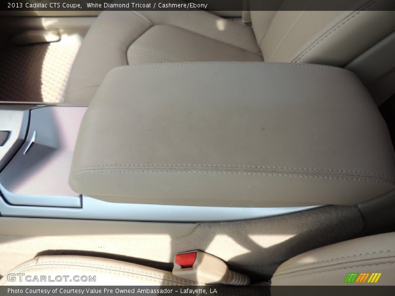 White Diamond Tricoat / Cashmere/Ebony 2013 Cadillac CTS Coupe