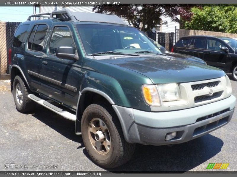 Alpine Green Metallic / Dusk Gray 2001 Nissan Xterra XE V6 4x4