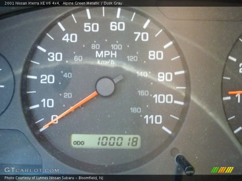 Alpine Green Metallic / Dusk Gray 2001 Nissan Xterra XE V6 4x4
