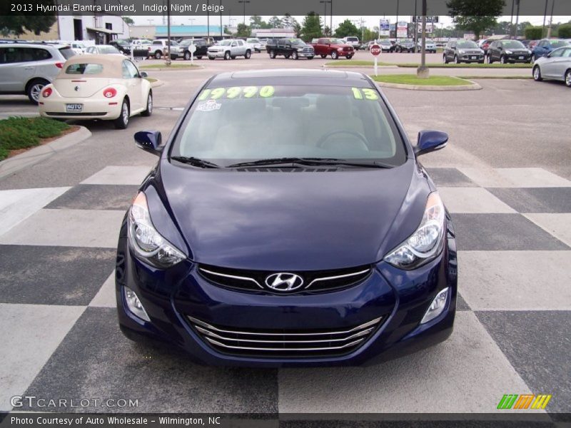 Indigo Night / Beige 2013 Hyundai Elantra Limited