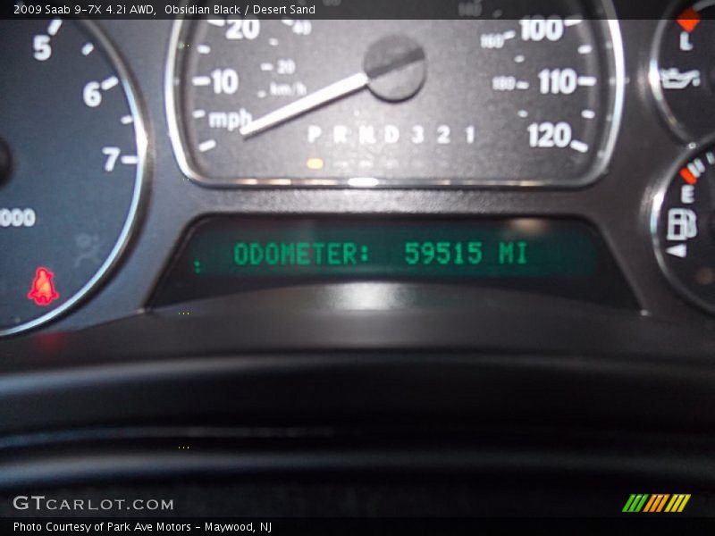 Obsidian Black / Desert Sand 2009 Saab 9-7X 4.2i AWD