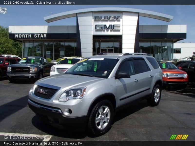 Quicksilver Metallic / Ebony 2011 GMC Acadia SL