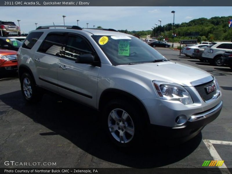 Quicksilver Metallic / Ebony 2011 GMC Acadia SL