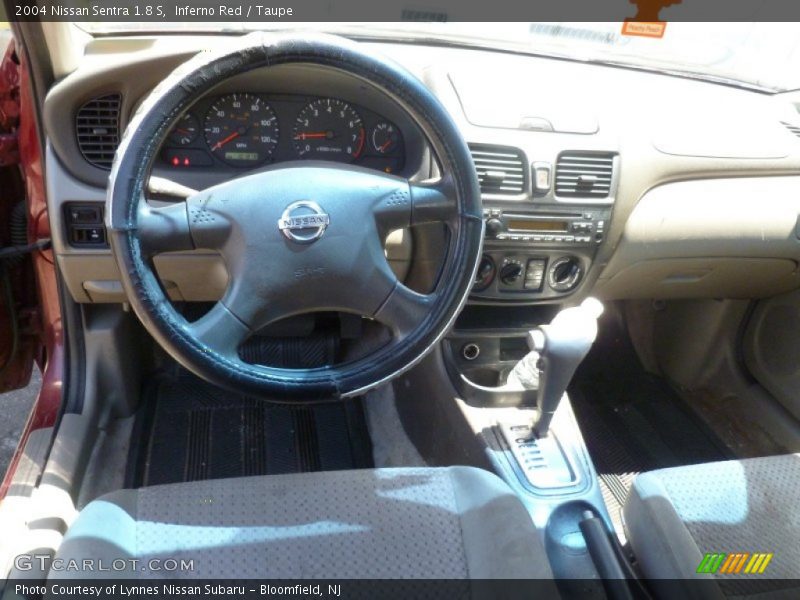 Inferno Red / Taupe 2004 Nissan Sentra 1.8 S