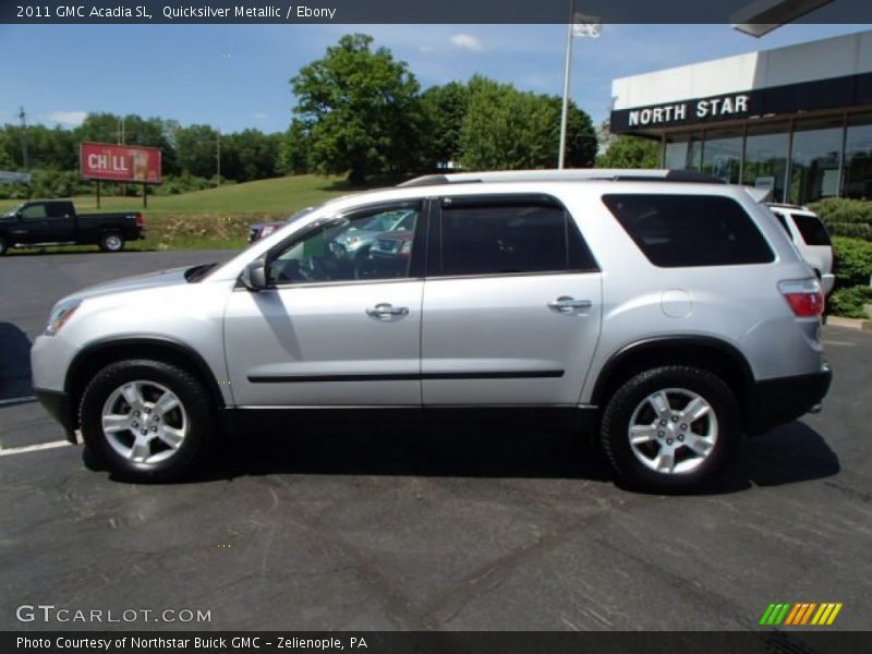 Quicksilver Metallic / Ebony 2011 GMC Acadia SL