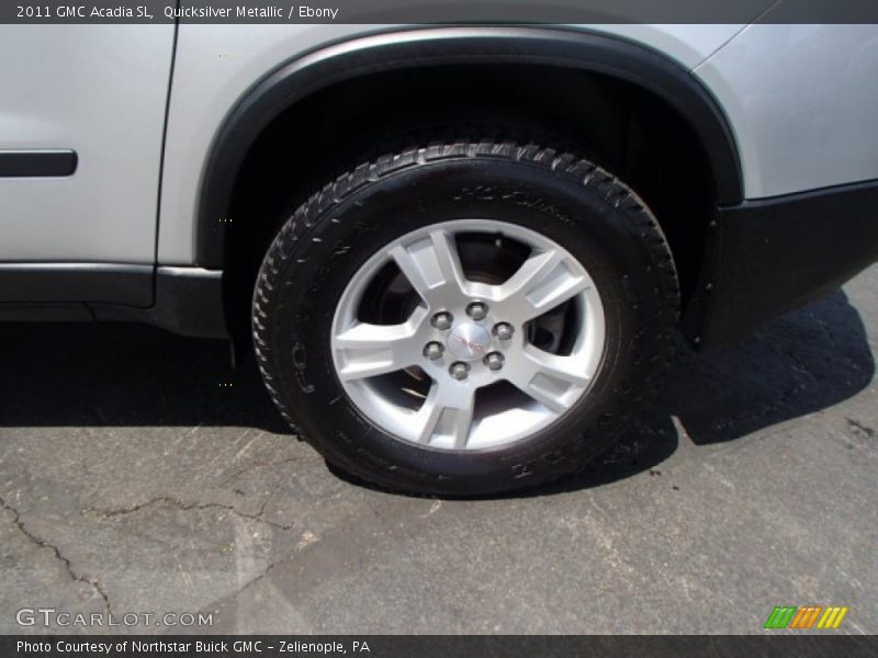 Quicksilver Metallic / Ebony 2011 GMC Acadia SL