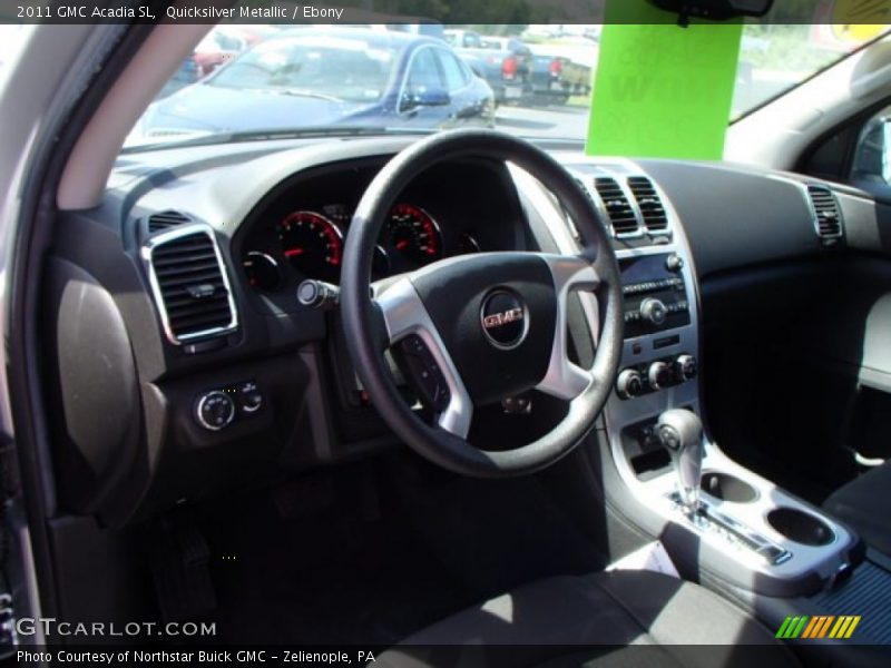 Quicksilver Metallic / Ebony 2011 GMC Acadia SL