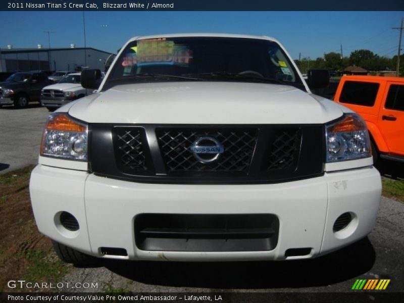 Blizzard White / Almond 2011 Nissan Titan S Crew Cab