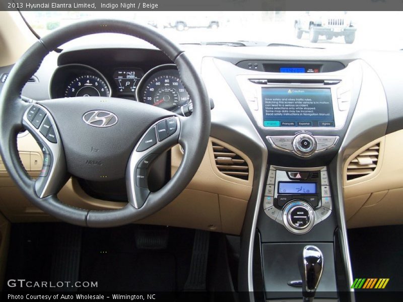 Indigo Night / Beige 2013 Hyundai Elantra Limited