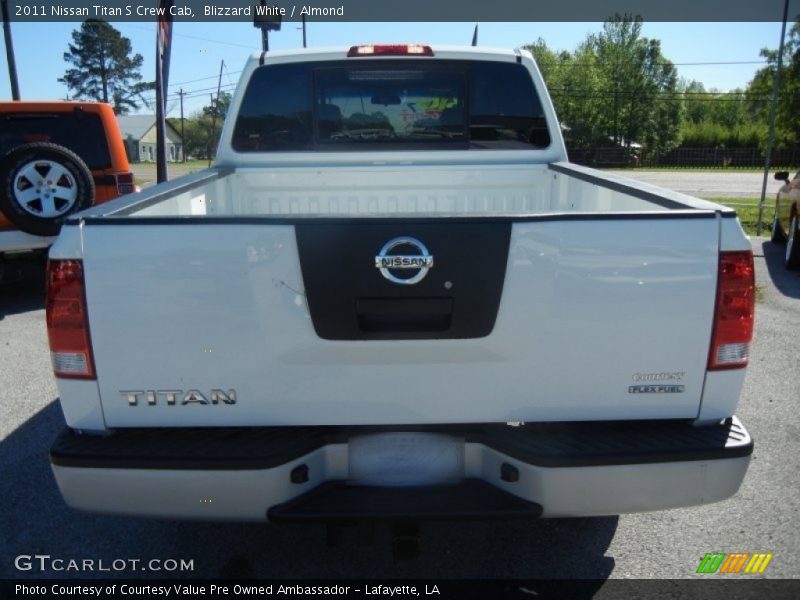Blizzard White / Almond 2011 Nissan Titan S Crew Cab