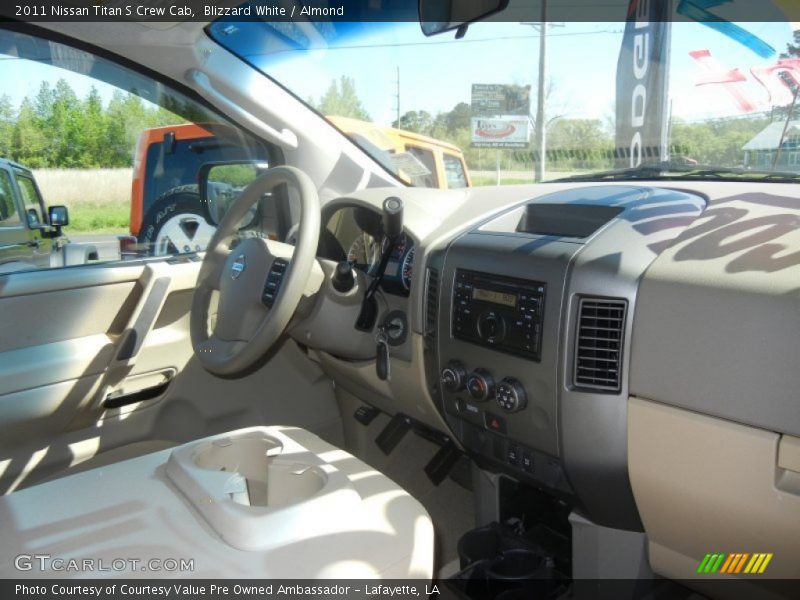 Blizzard White / Almond 2011 Nissan Titan S Crew Cab