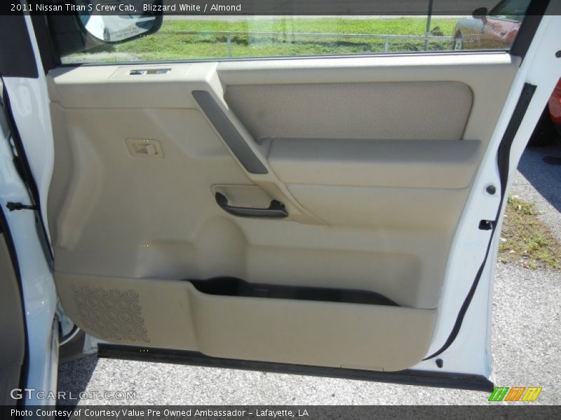 Blizzard White / Almond 2011 Nissan Titan S Crew Cab