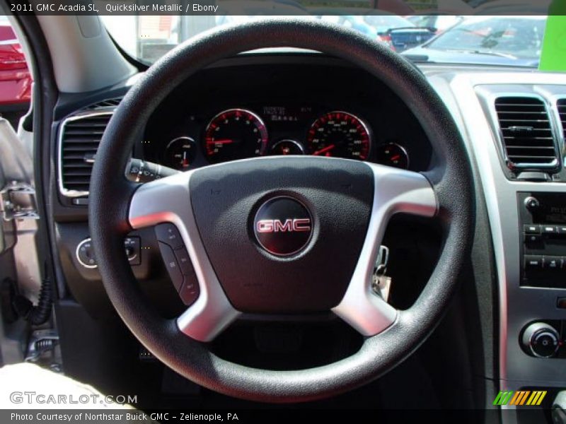 Quicksilver Metallic / Ebony 2011 GMC Acadia SL