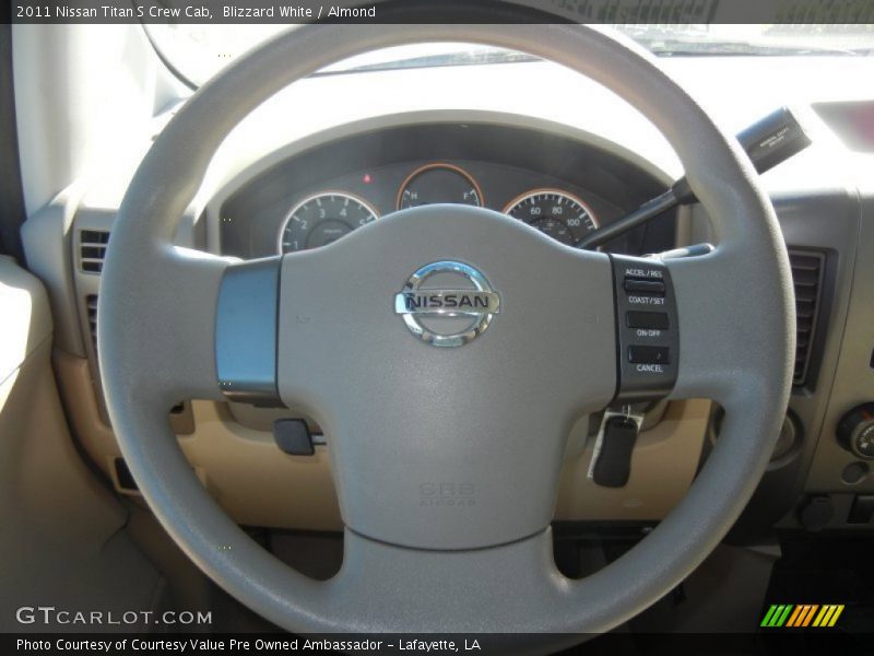 Blizzard White / Almond 2011 Nissan Titan S Crew Cab