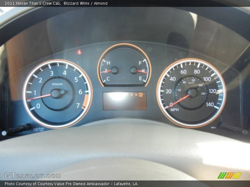 Blizzard White / Almond 2011 Nissan Titan S Crew Cab