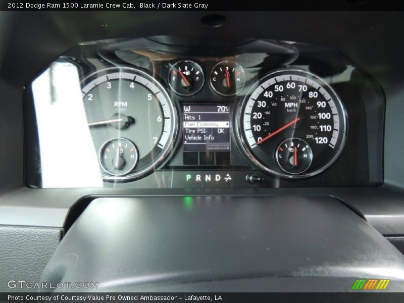 Black / Dark Slate Gray 2012 Dodge Ram 1500 Laramie Crew Cab