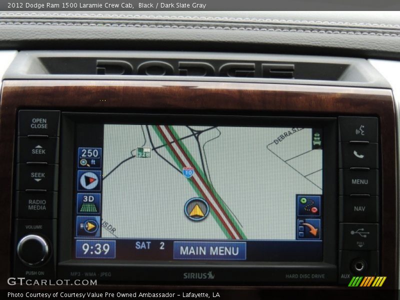 Black / Dark Slate Gray 2012 Dodge Ram 1500 Laramie Crew Cab