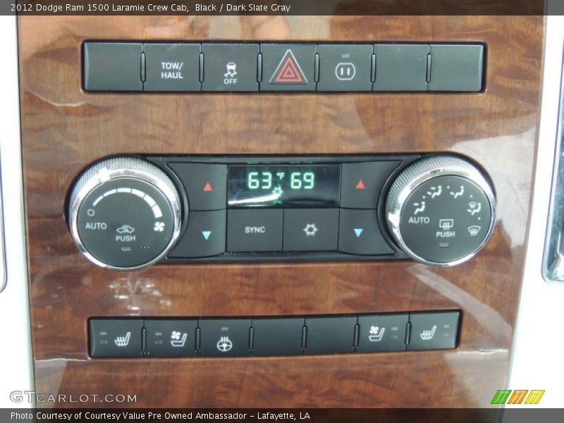 Black / Dark Slate Gray 2012 Dodge Ram 1500 Laramie Crew Cab