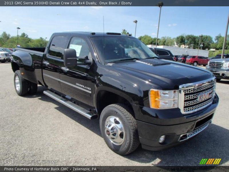 Onyx Black / Ebony 2013 GMC Sierra 3500HD Denali Crew Cab 4x4 Dually