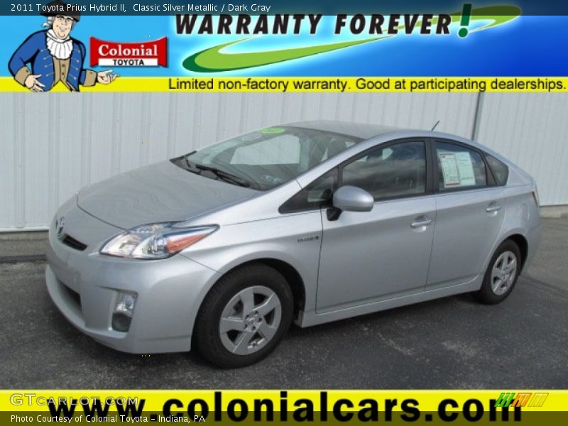 Classic Silver Metallic / Dark Gray 2011 Toyota Prius Hybrid II