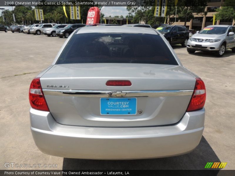 Silverstone Metallic / Titanium Gray 2008 Chevrolet Malibu Classic LS Sedan