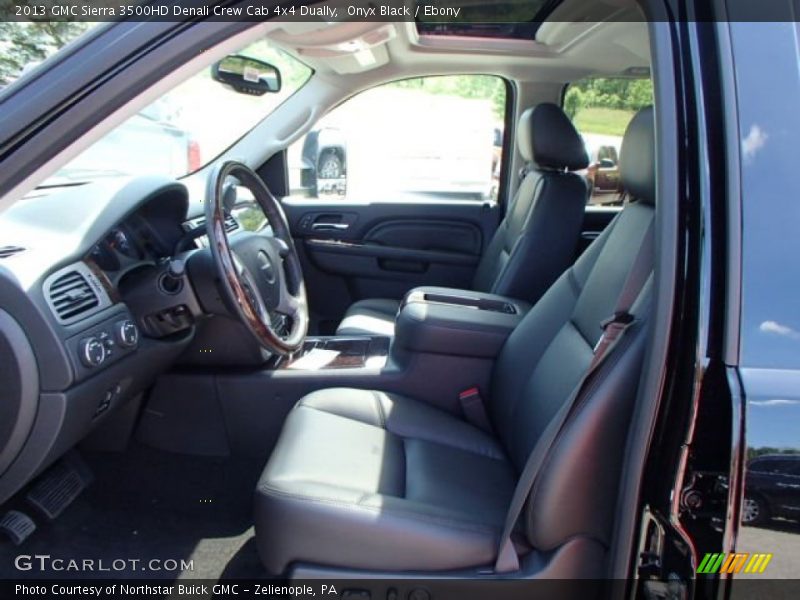 Onyx Black / Ebony 2013 GMC Sierra 3500HD Denali Crew Cab 4x4 Dually
