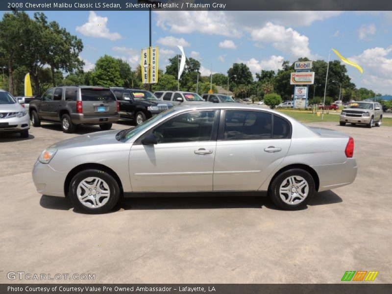 Silverstone Metallic / Titanium Gray 2008 Chevrolet Malibu Classic LS Sedan